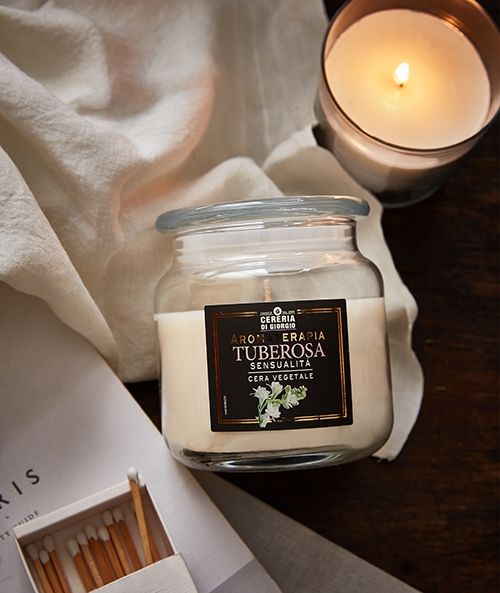 Candela profumata in giara Aromaterapia - Tuberosa - Sensualità
