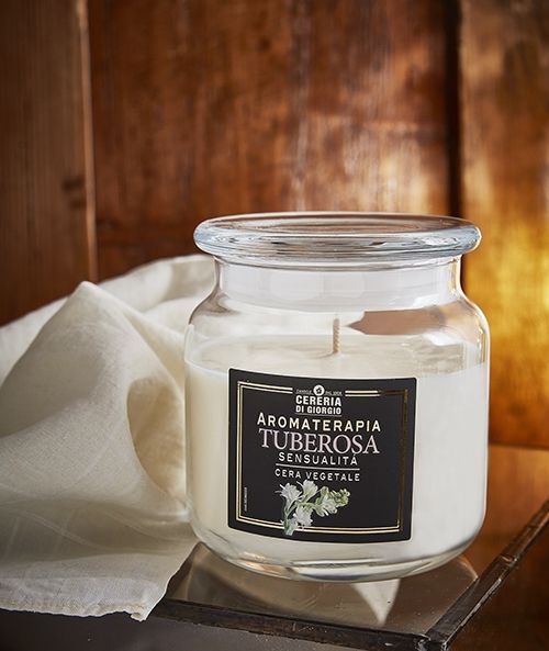 Candela profumata in giara Aromaterapia - Tuberosa - Sensualità