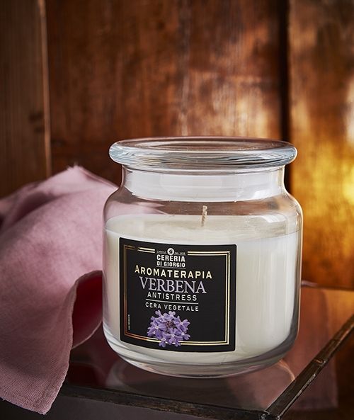 Candela profumata in giara Aromaterapia - Verbena - Antistress