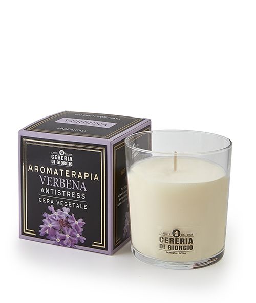 Candela profumata in bicchiere Aromaterapia - Verbena - Antistress