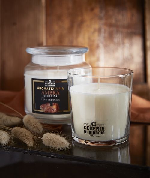 Candela profumata in giara Aromaterapia - Ambra - Serenità