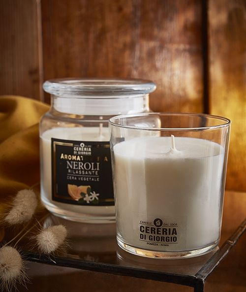 Candela profumata in bicchiere Aromaterapia - Neroli - Rilassante