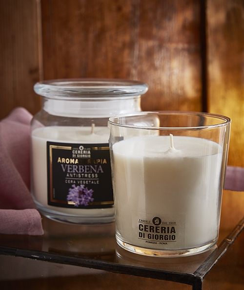Candela profumata in giara Aromaterapia - Verbena - Antistress