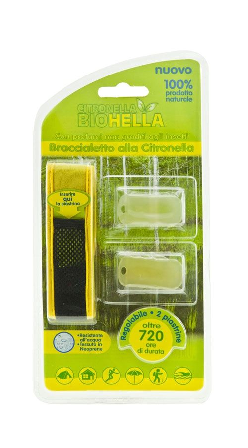 Braccialetto alla citronella Biohella - Colori assortiti