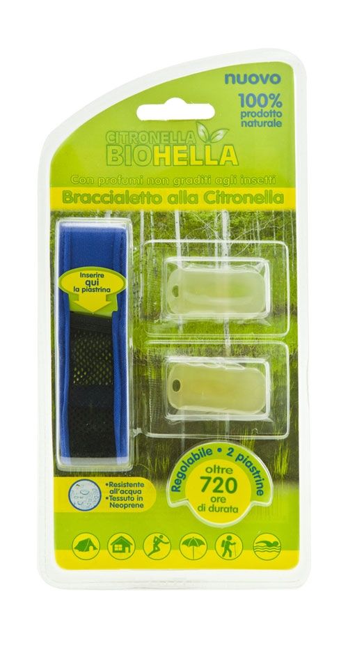 Braccialetto alla citronella Biohella - Colori assortiti