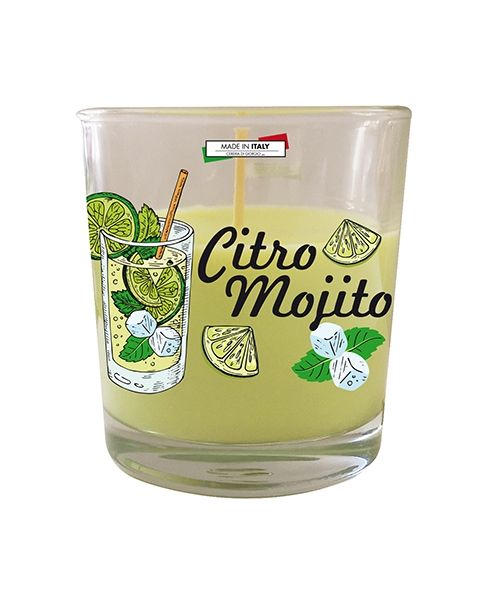 Candela profumata in bicchiere Citromojito - Citronella di Java e Mojito