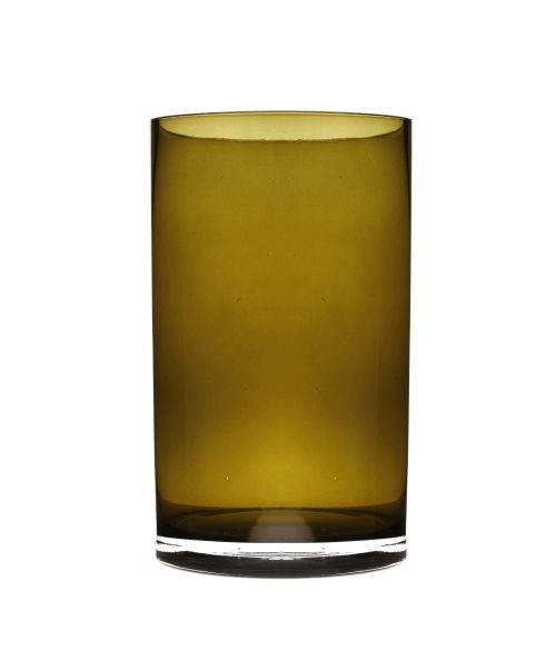 Vaso cilindrico in vetro cangiante colorato Ø 12,5 cm h. 20 cm - Colori assortiti