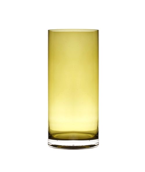 Vaso cilindrico in vetro cangiante colorato Ø 9 cm h. 20 cm - Colori assortiti