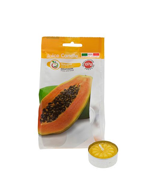 Tealight profumati alla frutta Juice Candle 12 pezzi - Papaya