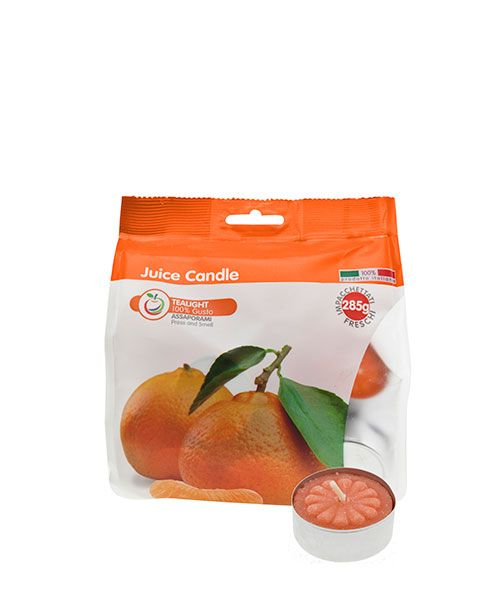 Tealight profumati alla frutta Juice Candle 25 pezzi - Mandarino