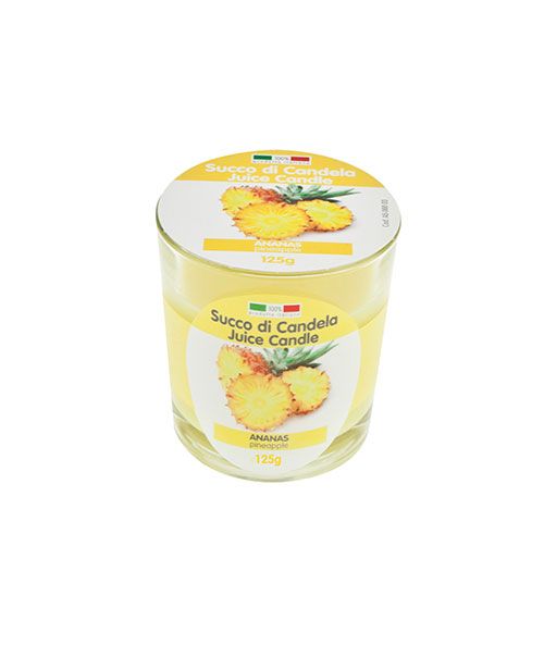 Candela profumata alla frutta in bicchiere Juice Candle - Ananas