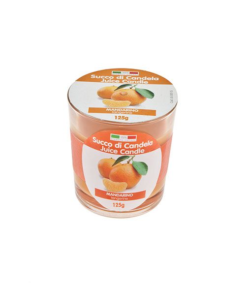 Candela profumata alla frutta in bicchiere Juice Candle - Mandarino