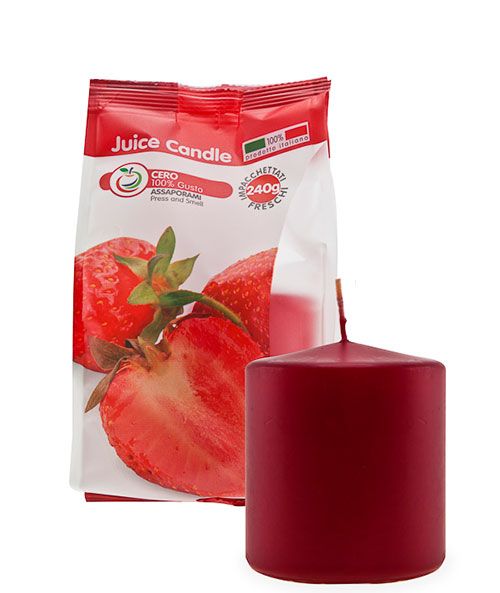 Cero profumato alla frutta Juice Candle - Fragola