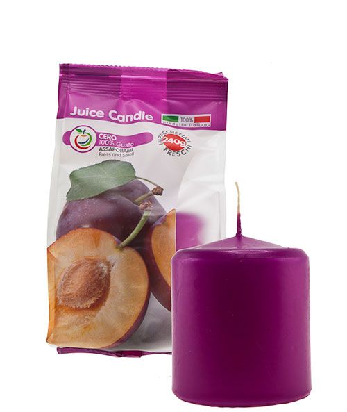 Cero profumato alla frutta Juice Candle - Prugna