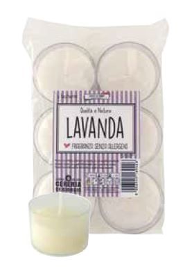Candela profumata alla lavanda in bicchierino - Senza allergeni