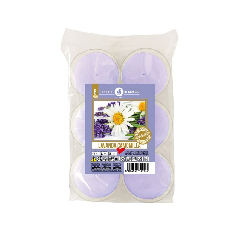 Candela profumata alla lavanda in bicchierino - Senza allergeni