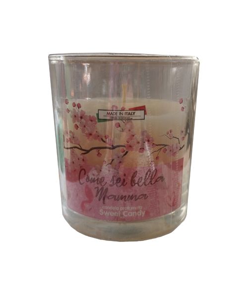 Candela profumata in bicchiere Festa della Mamma