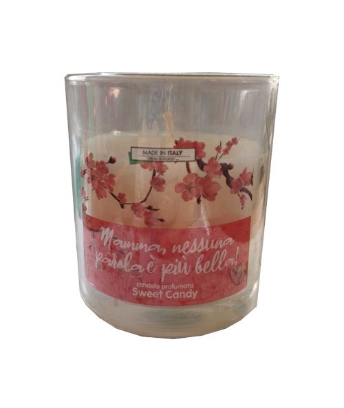 Candela profumata in bicchiere Festa della Mamma
