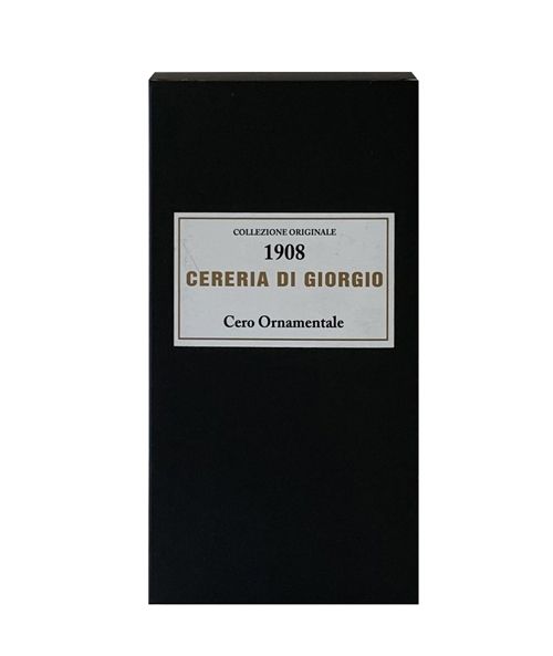 Cero graffiato metallizzato artigianale diametro 8 cm h. 15 cm - Oro
