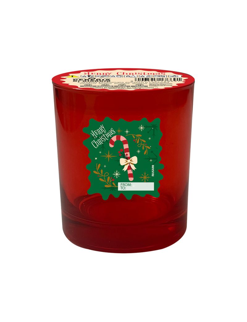 Candela in bicchiere diam. 8 cm h. 8,9 cm profumata Zenzero e Cannella