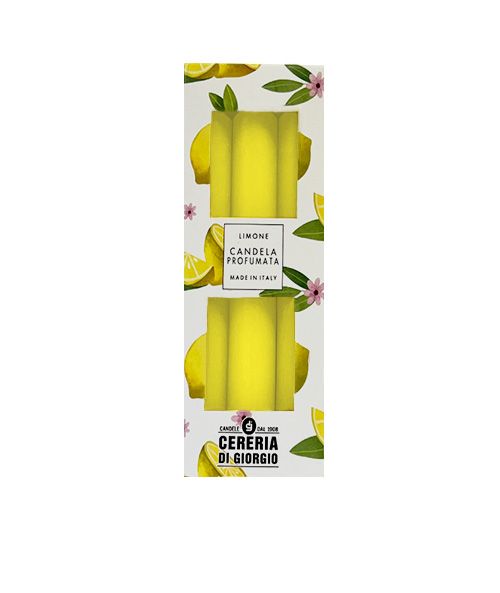3 Candele Profumate Pocket Season diametro 1,9 cm altezza 12,5 cm - Primavera/Estate - Limone