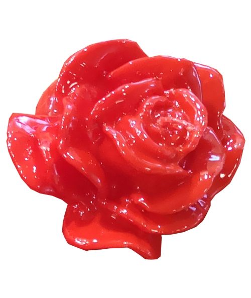 Candela a forma di rosa, diam. 12 cm