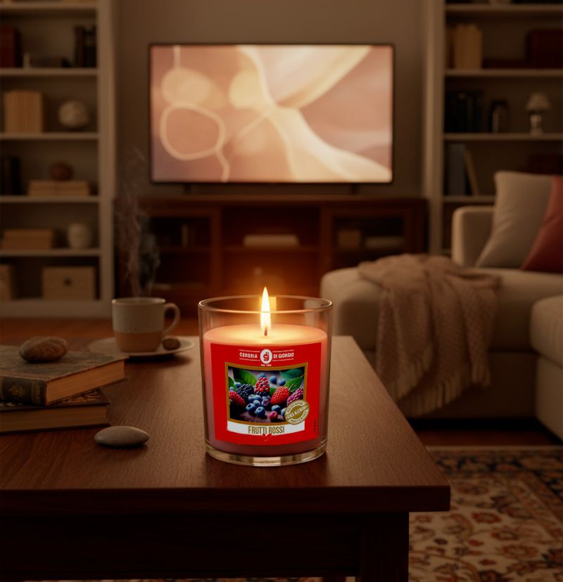 Candela profumata in bicchiere Berries - Senza allergeni