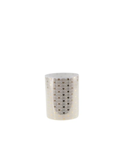 Porta tealight in porcellana Ø 6 cm h 7,8 cm